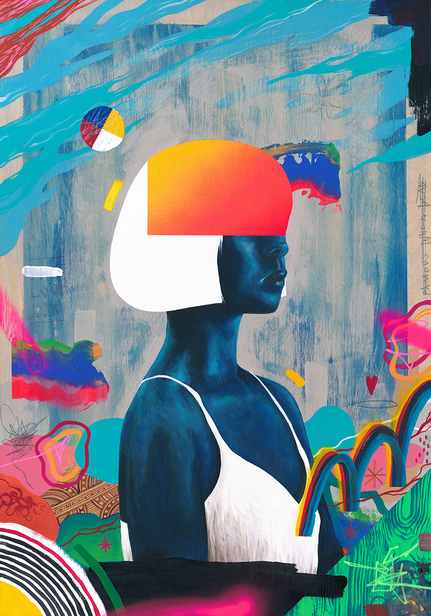 Blue Girl Poster
