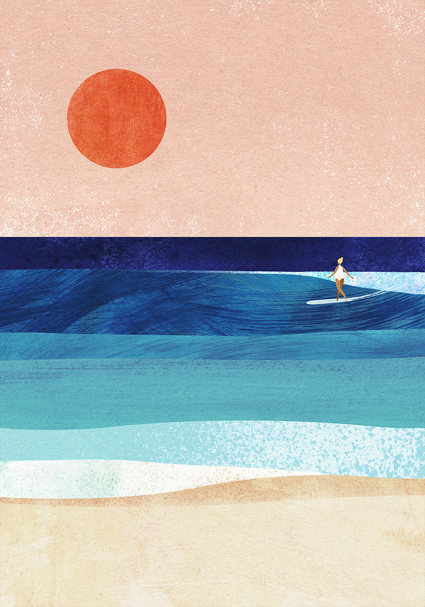 Surf Girl Poster