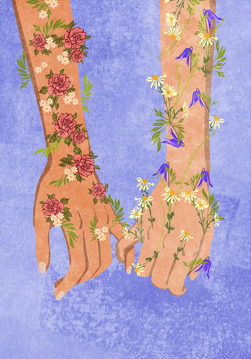 Holding hands