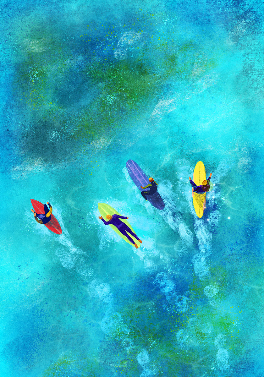 Surfer Dudes  Poster