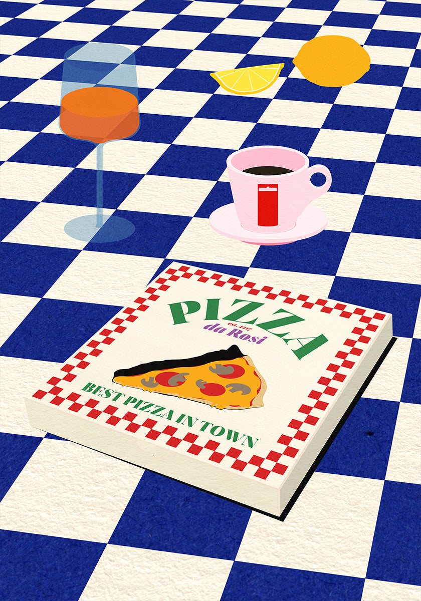 The Italian Menu Poster