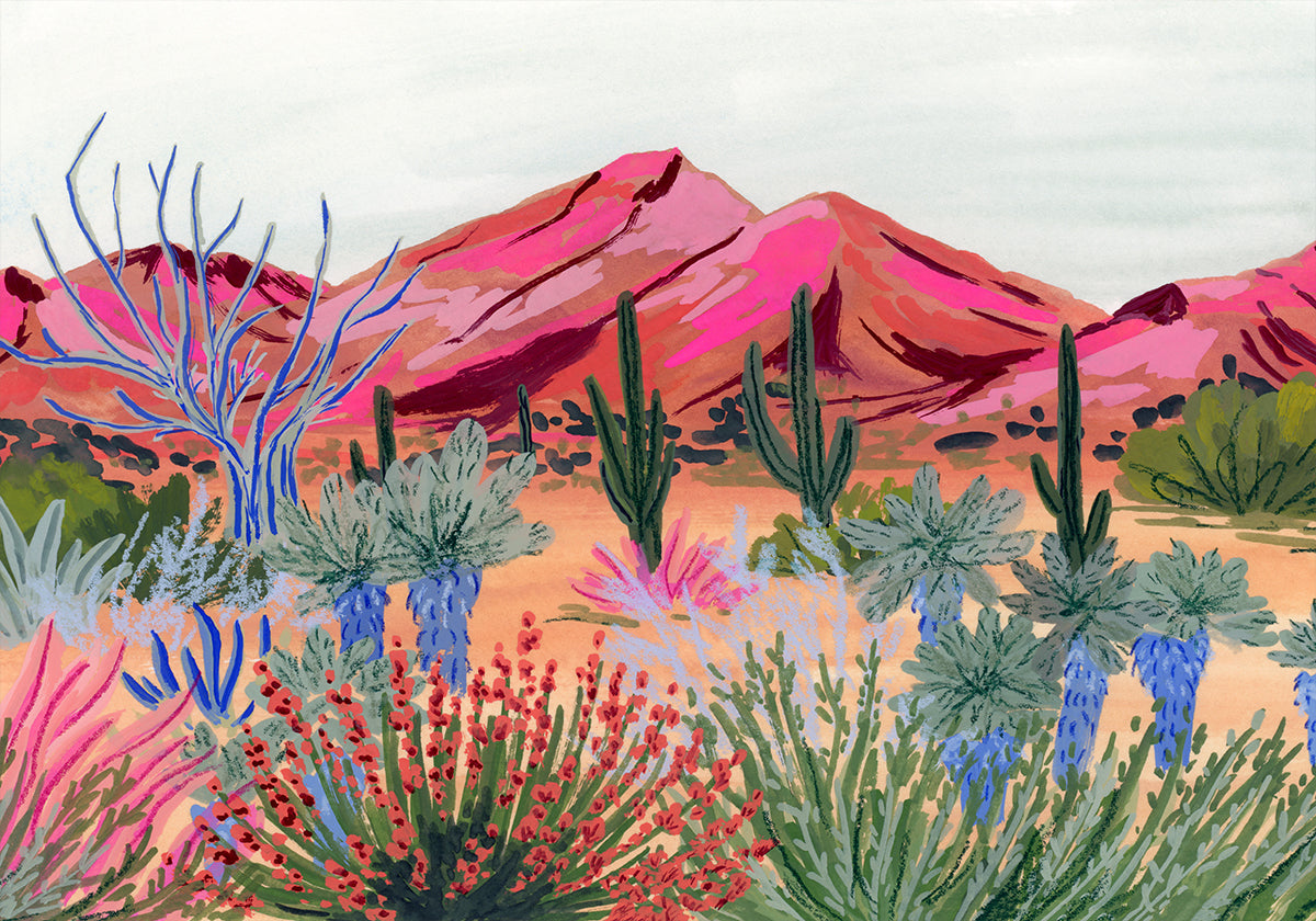 Bright Desert Poster