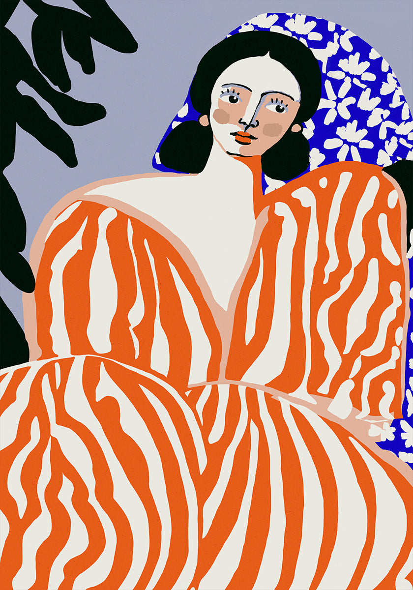 Zebra Elegance Poster