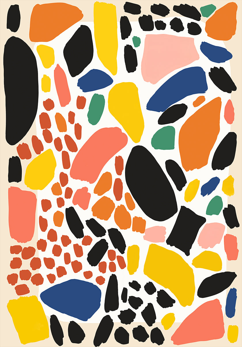 Colorful Fragments Poster