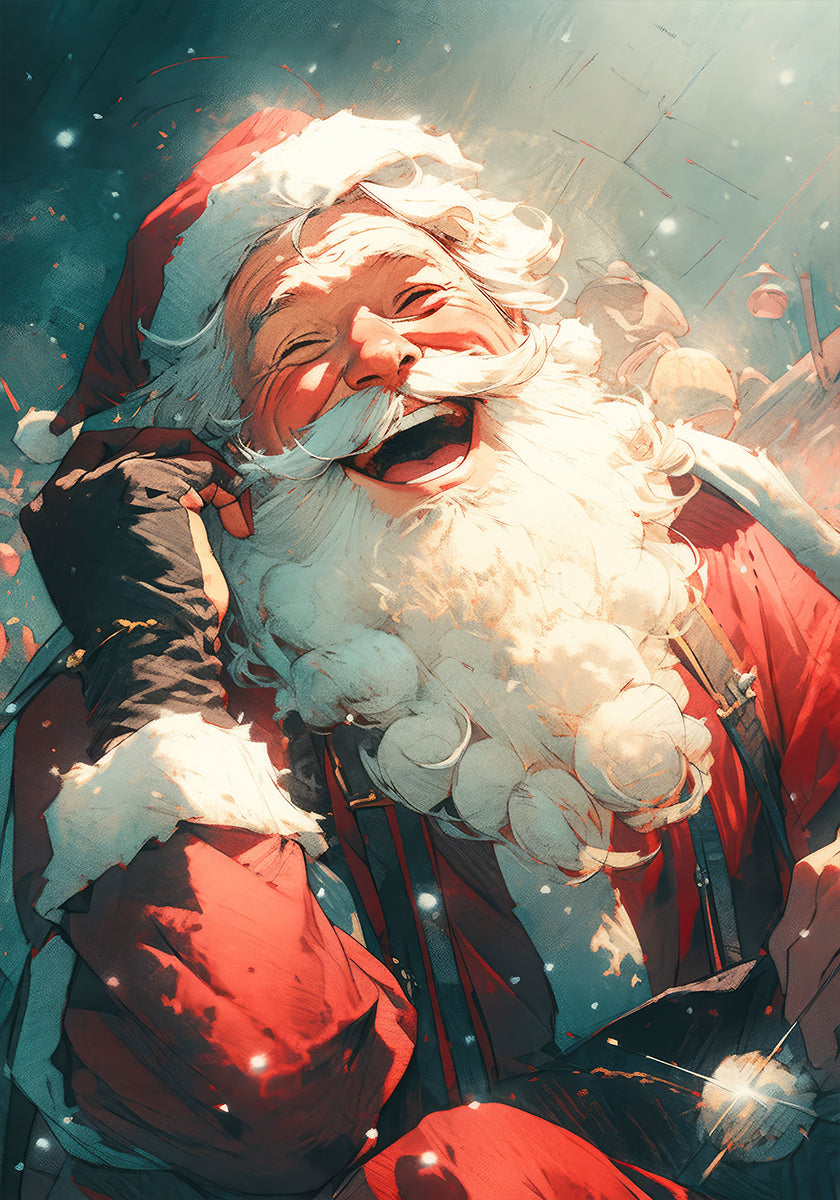 Jolly Santa Call Poster