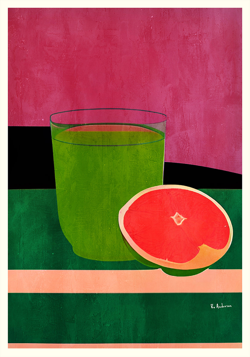 Pink, Little Grapefruit Poster
