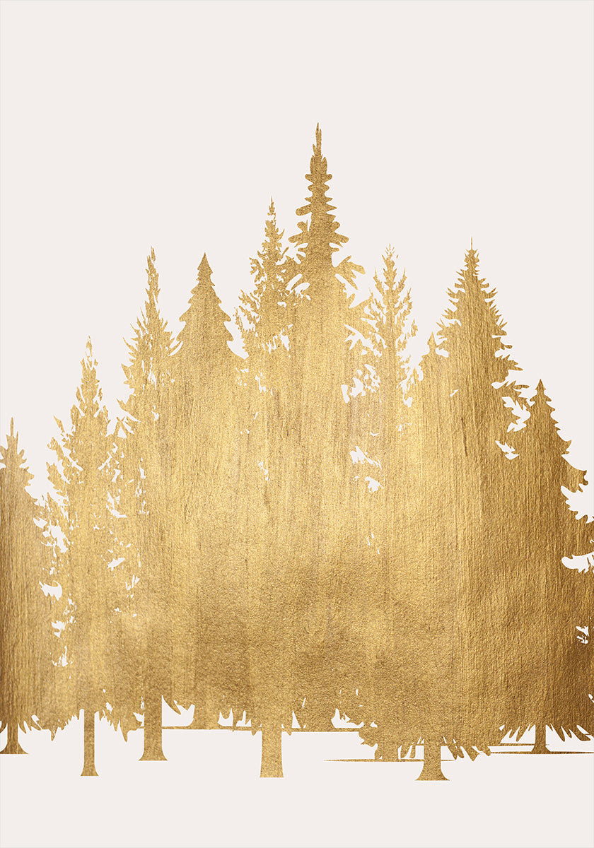 Tannenwald (gold) Poster