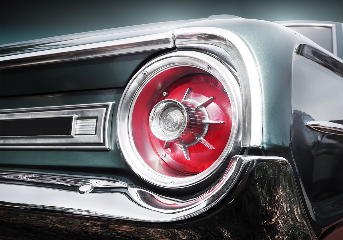American classic car Galaxie 500 1964 Rear Poster