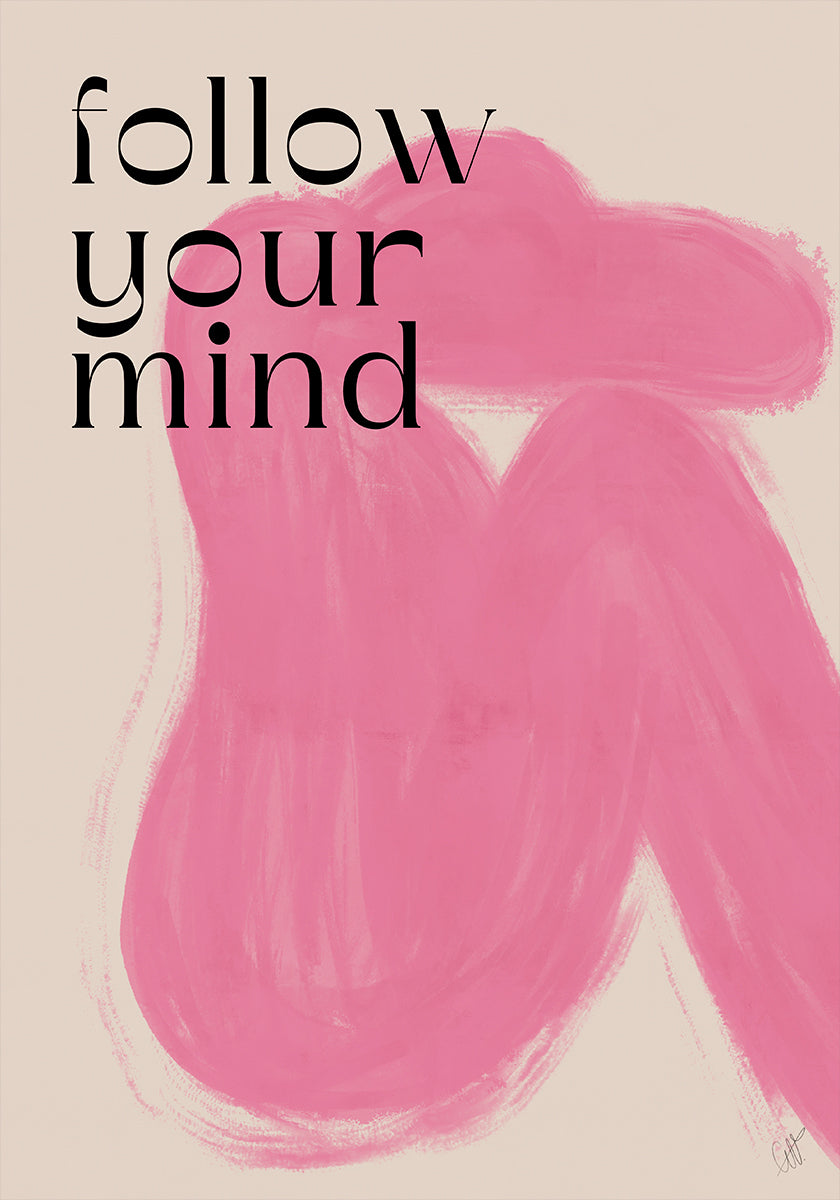 Pink Woman Poster