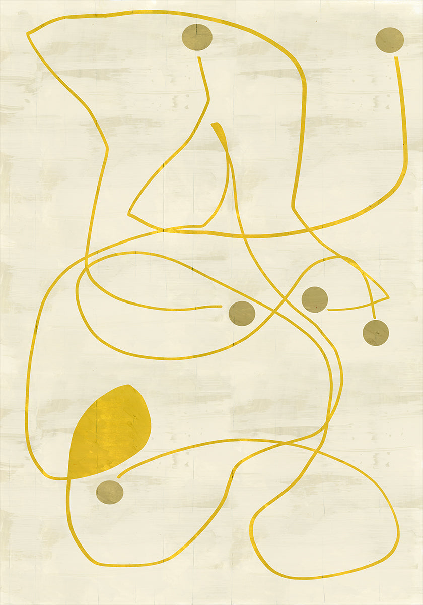 Neutral Lines and Dots 2 Poster