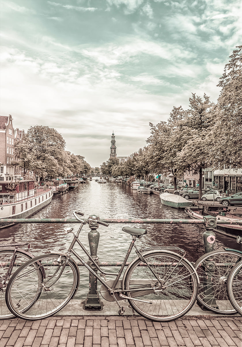 Typical Amsterdam | urban vintage style Poster