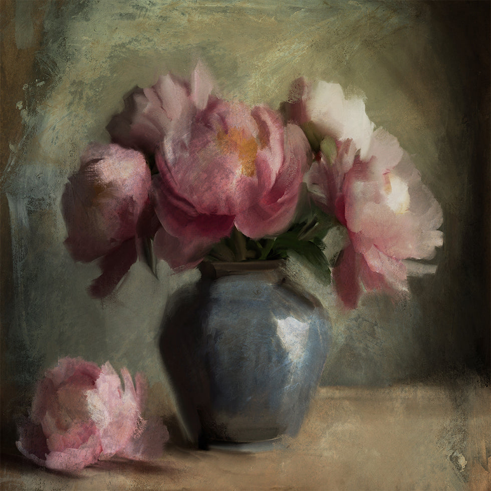 Pivoines En Rose Poster