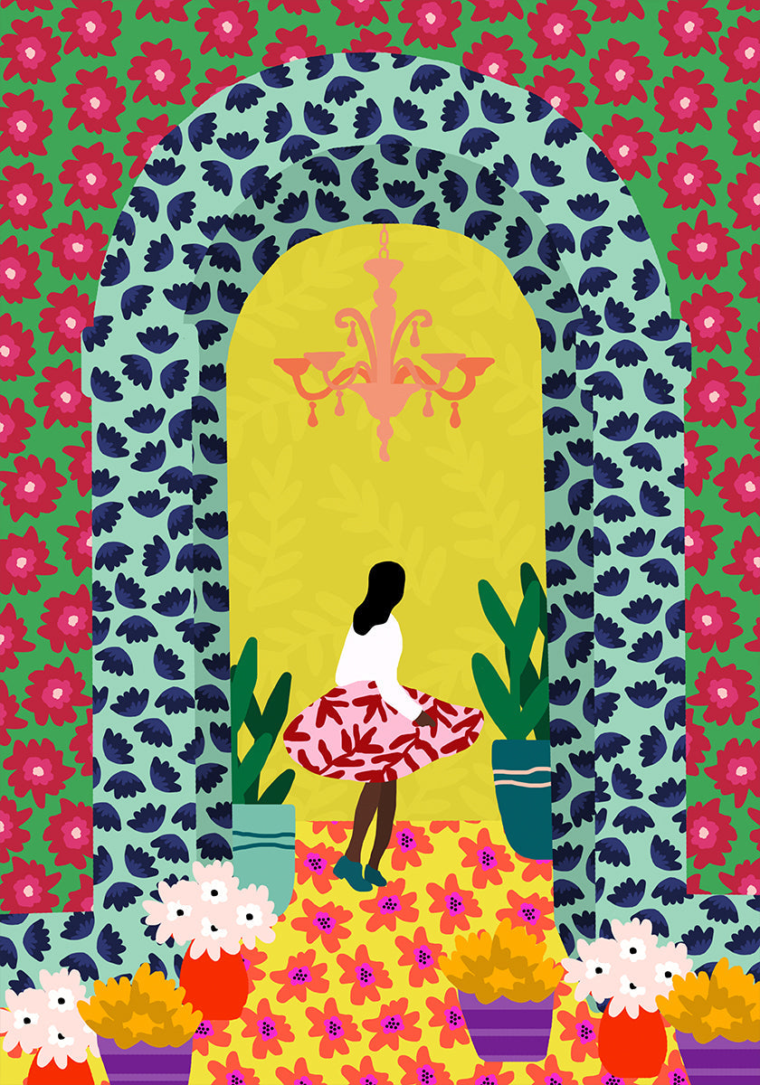 Floral Portal Girl
