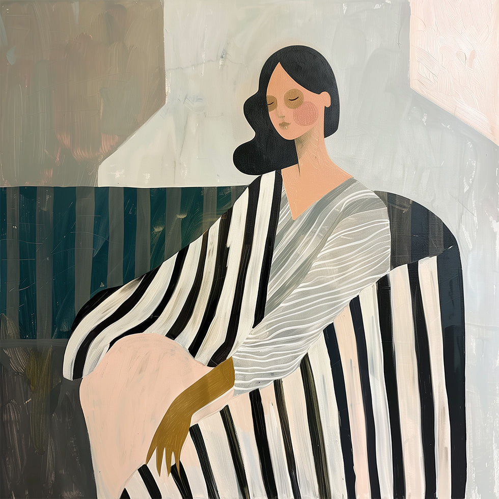 Woman In Recline Poster