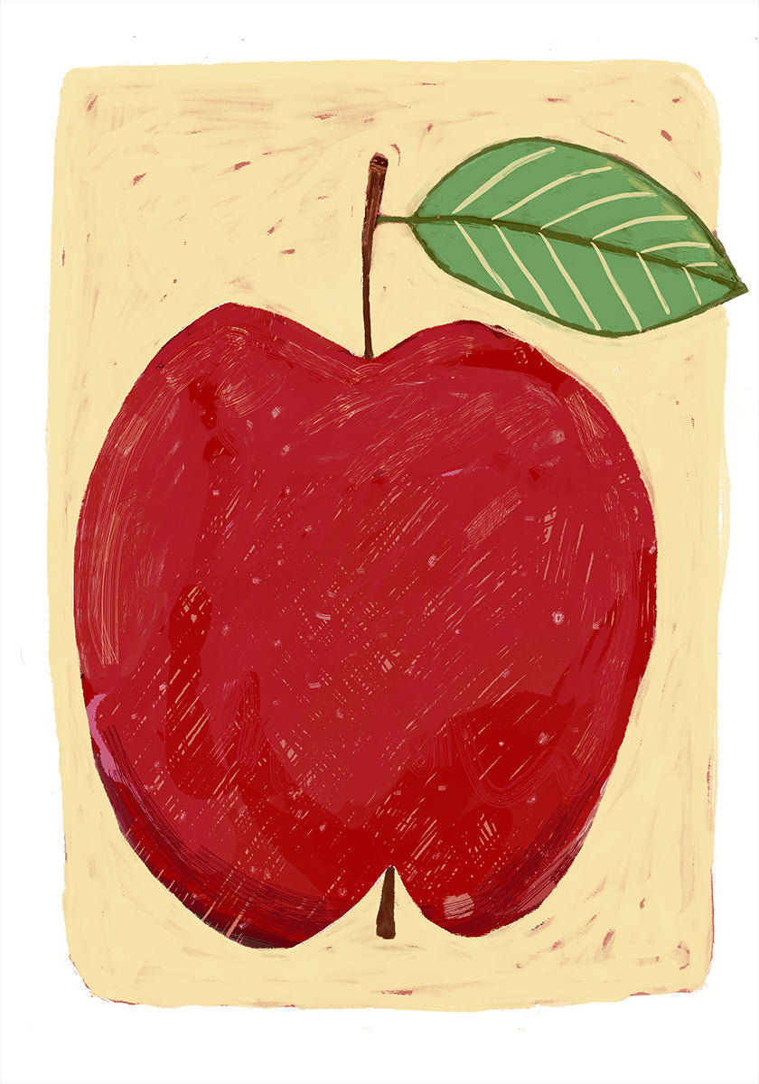 Big red apple Poster