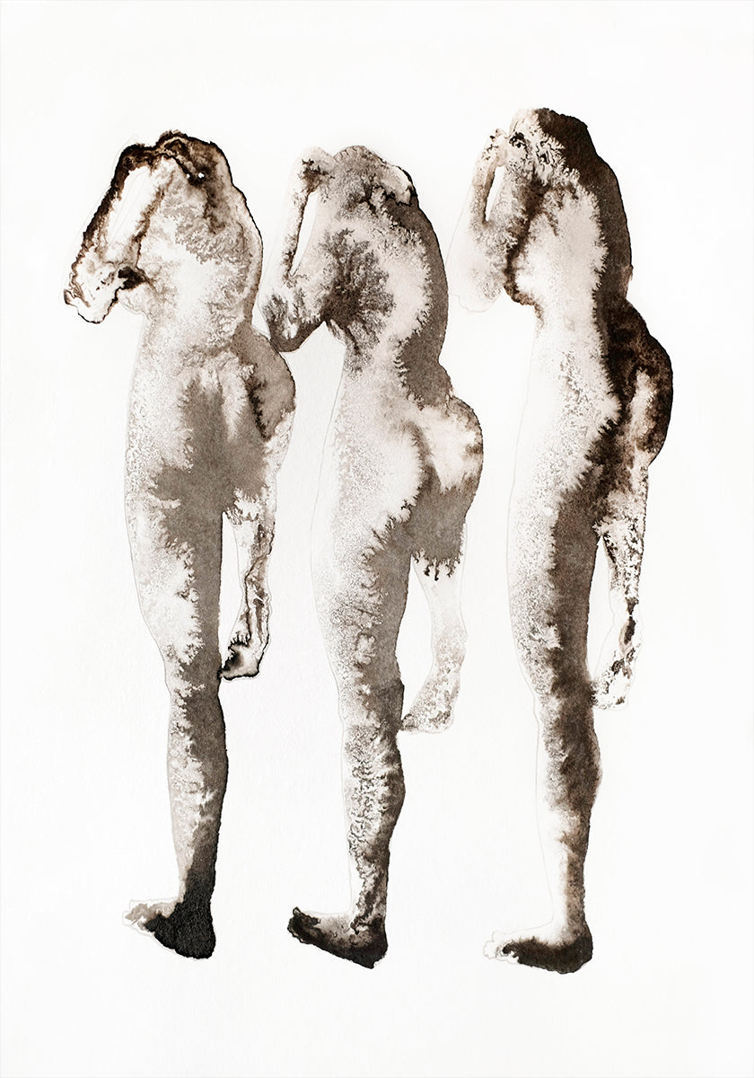 Figure Study 3x (nach Muybridge)
