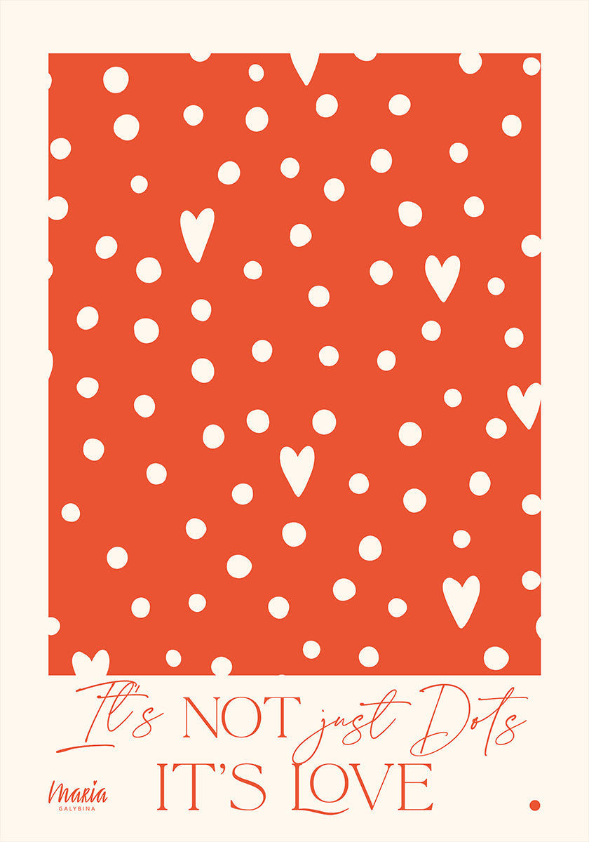 About Love. Dots Poster