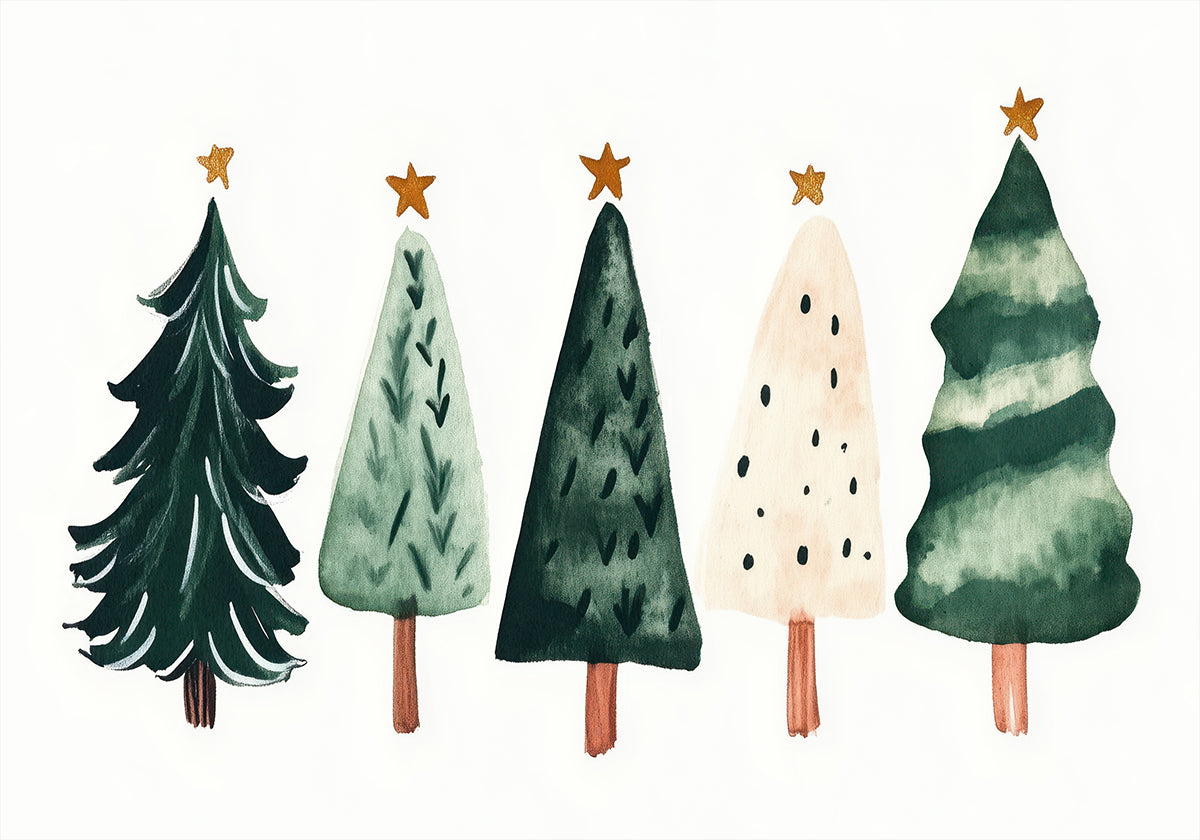Whimsical Pines Poster