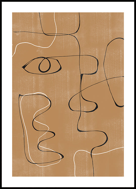 Whimsical Lines Poster