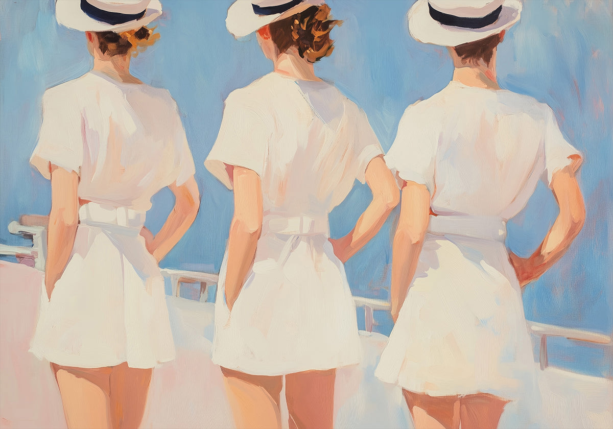 Retro Three Sailors Poster