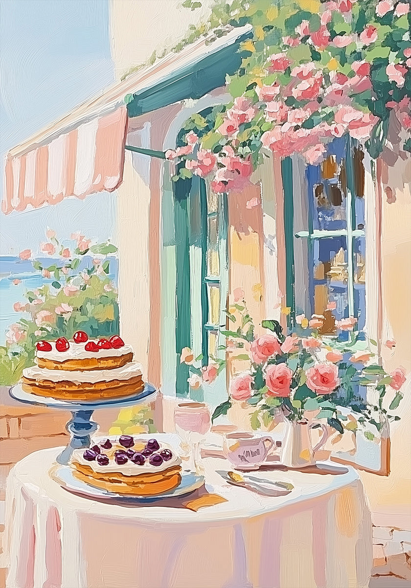 French Dessert Cafe Poster