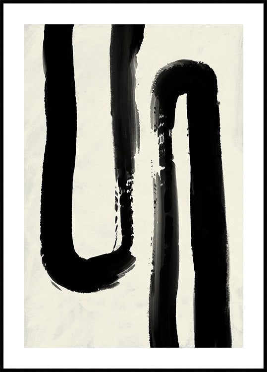 Monochrome Flow Poster