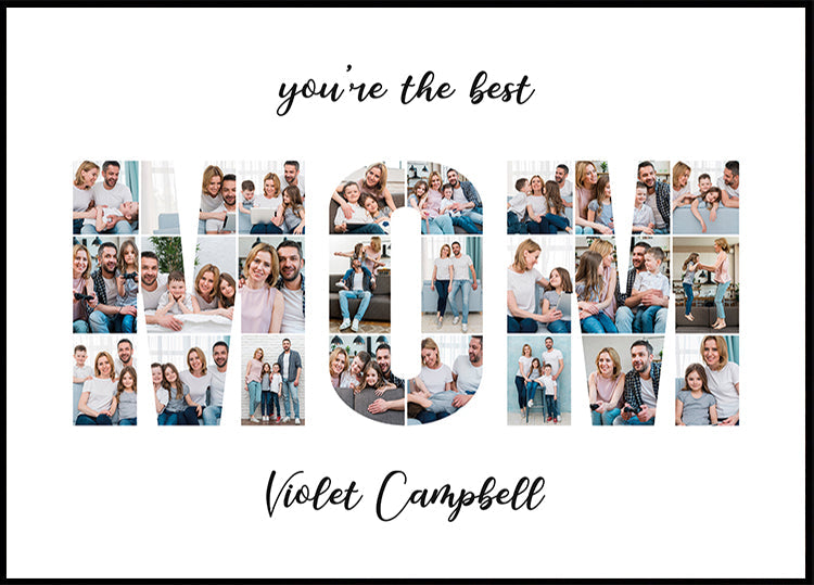 MOM Photo Collage Personal Poster