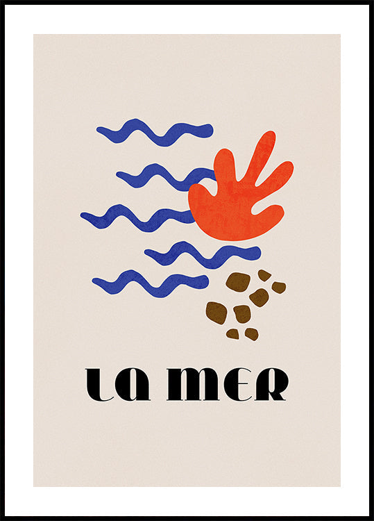 La Mer Abstract Ocean Poster No. 02 Poster