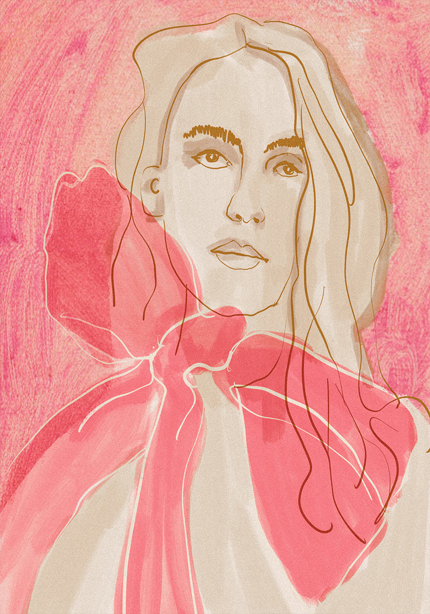 Ethereal Red Poster