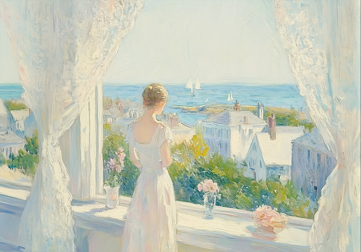 Morning Serenity by the Sea Poster