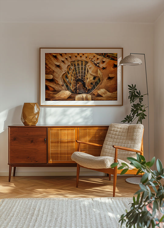 Casa Milà, La Pedrera, Barcelona. Poster