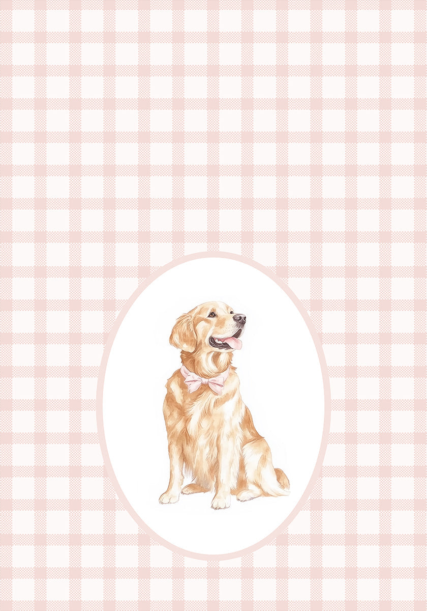 Golden Retriever Dog Watercolor Poster