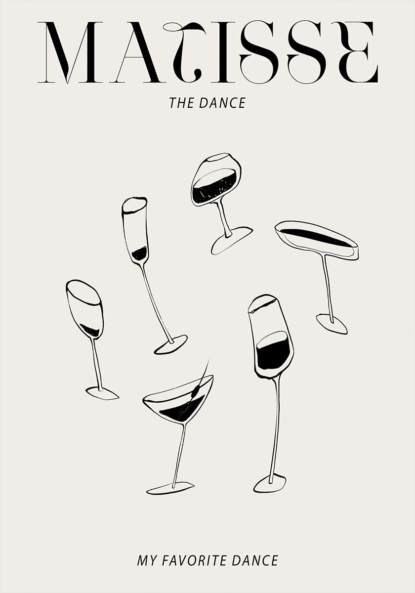 Dancing Glasses Poster