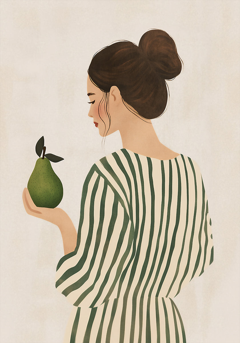 The Woman and the Pear Poster