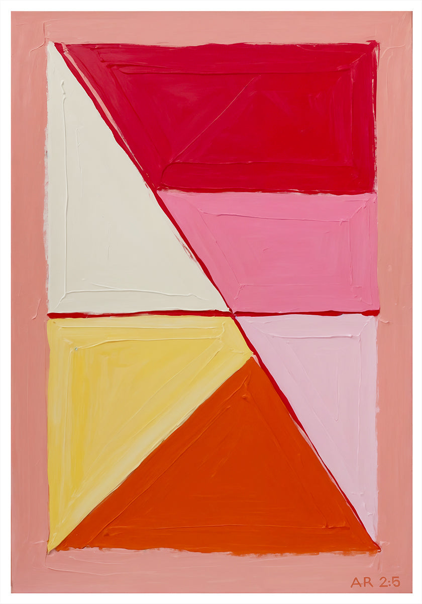 Geometric Warmth Poster