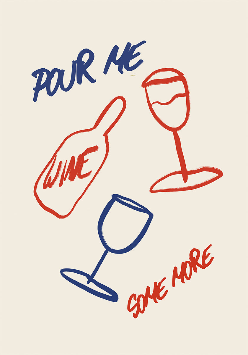 Sips and Scribbles Poster