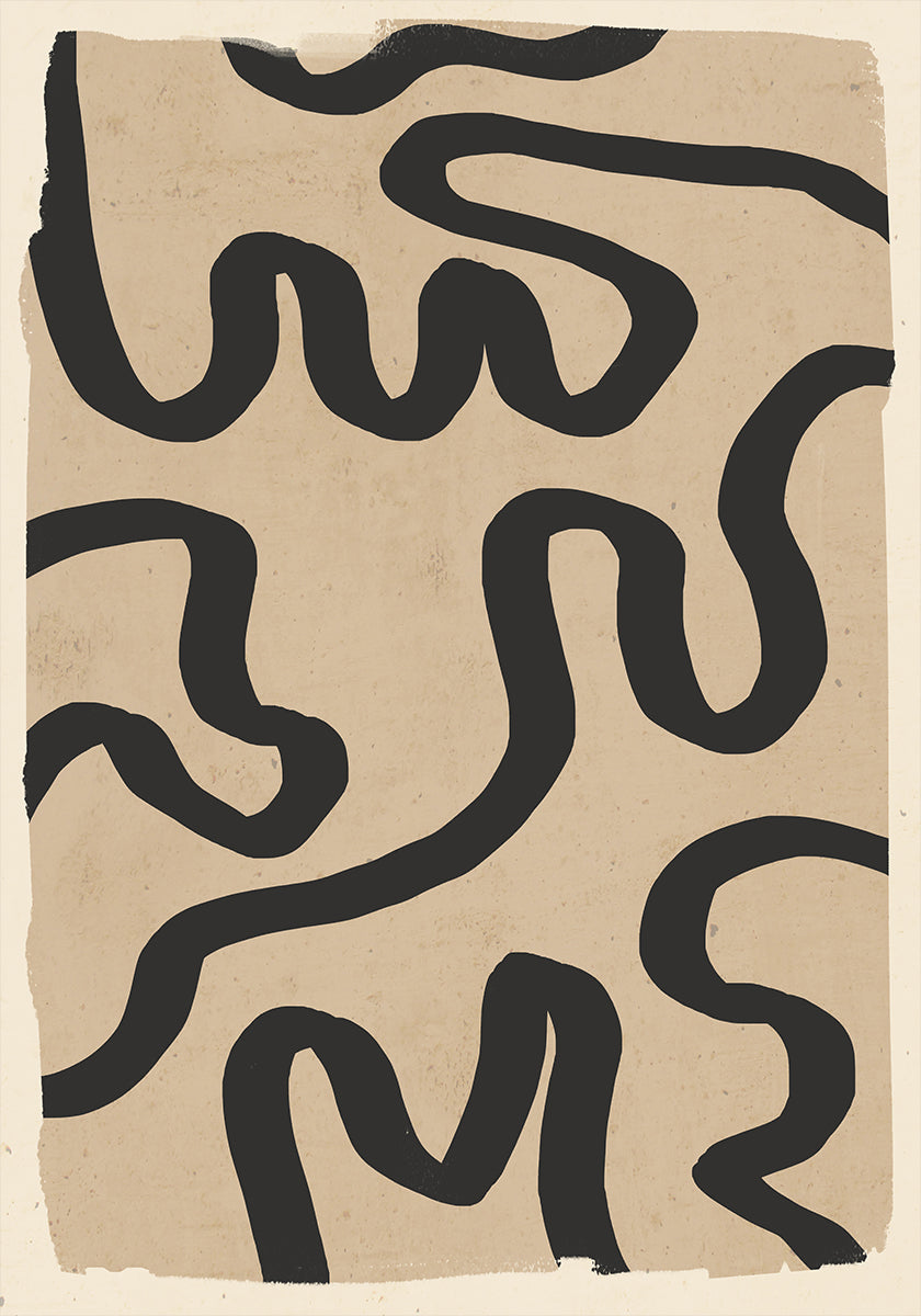 Abstract Line Art 173 Poster