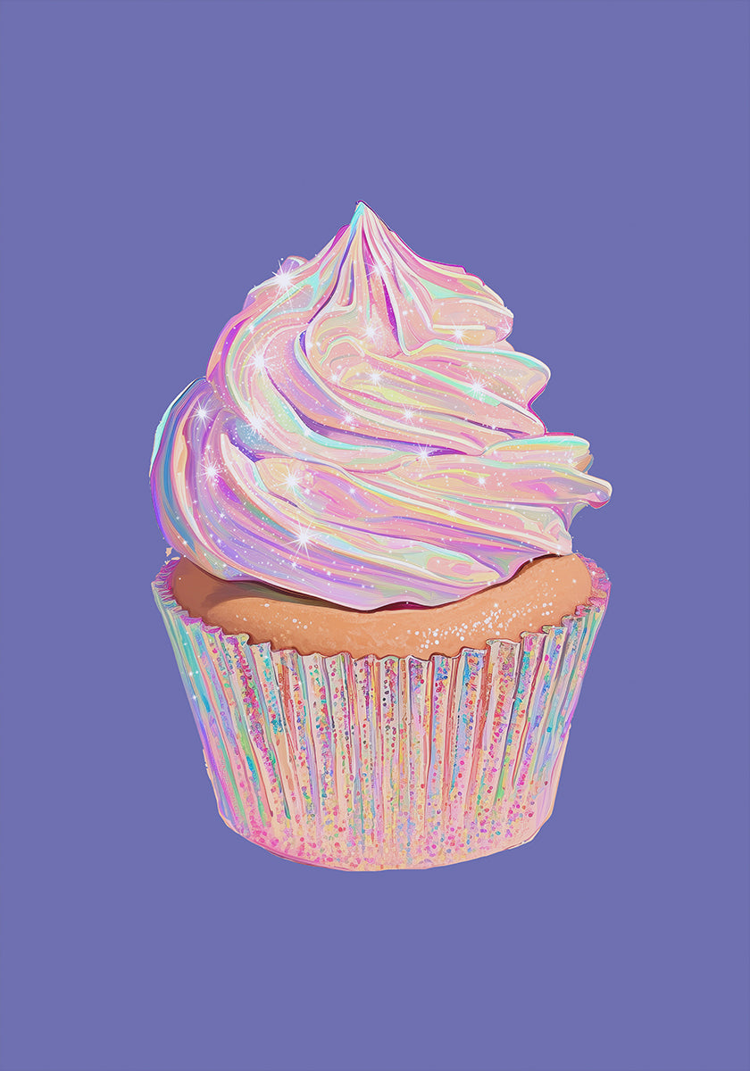 Rainbow Cupcake Poster