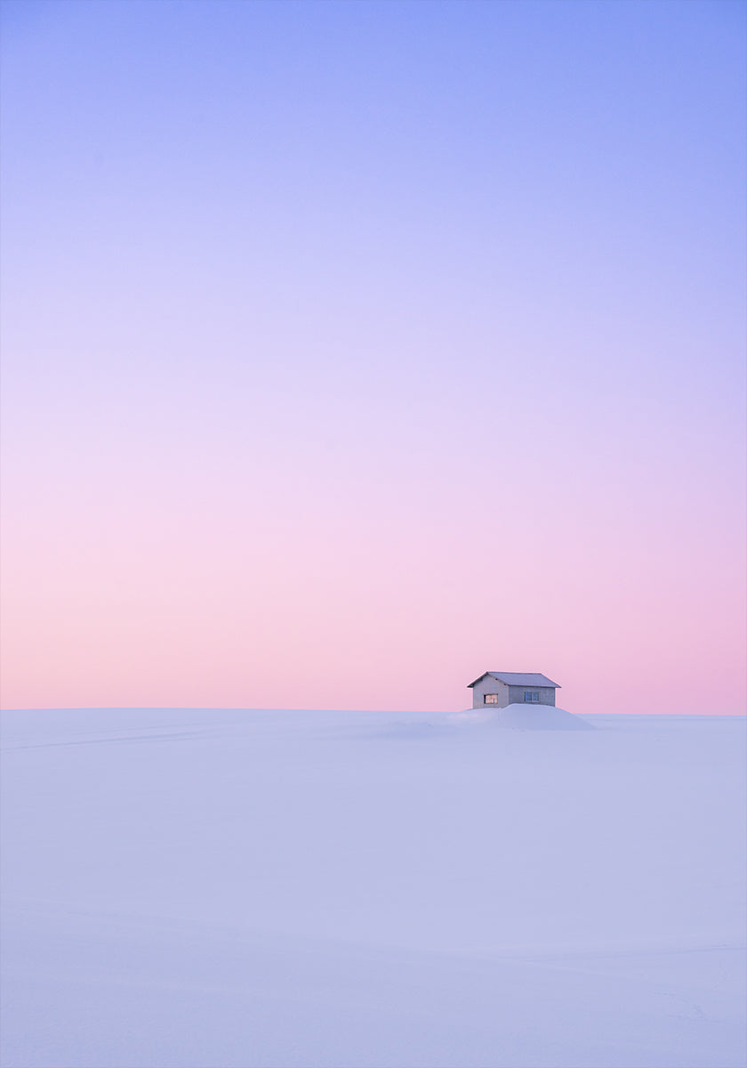 Dawn in Biei Poster
