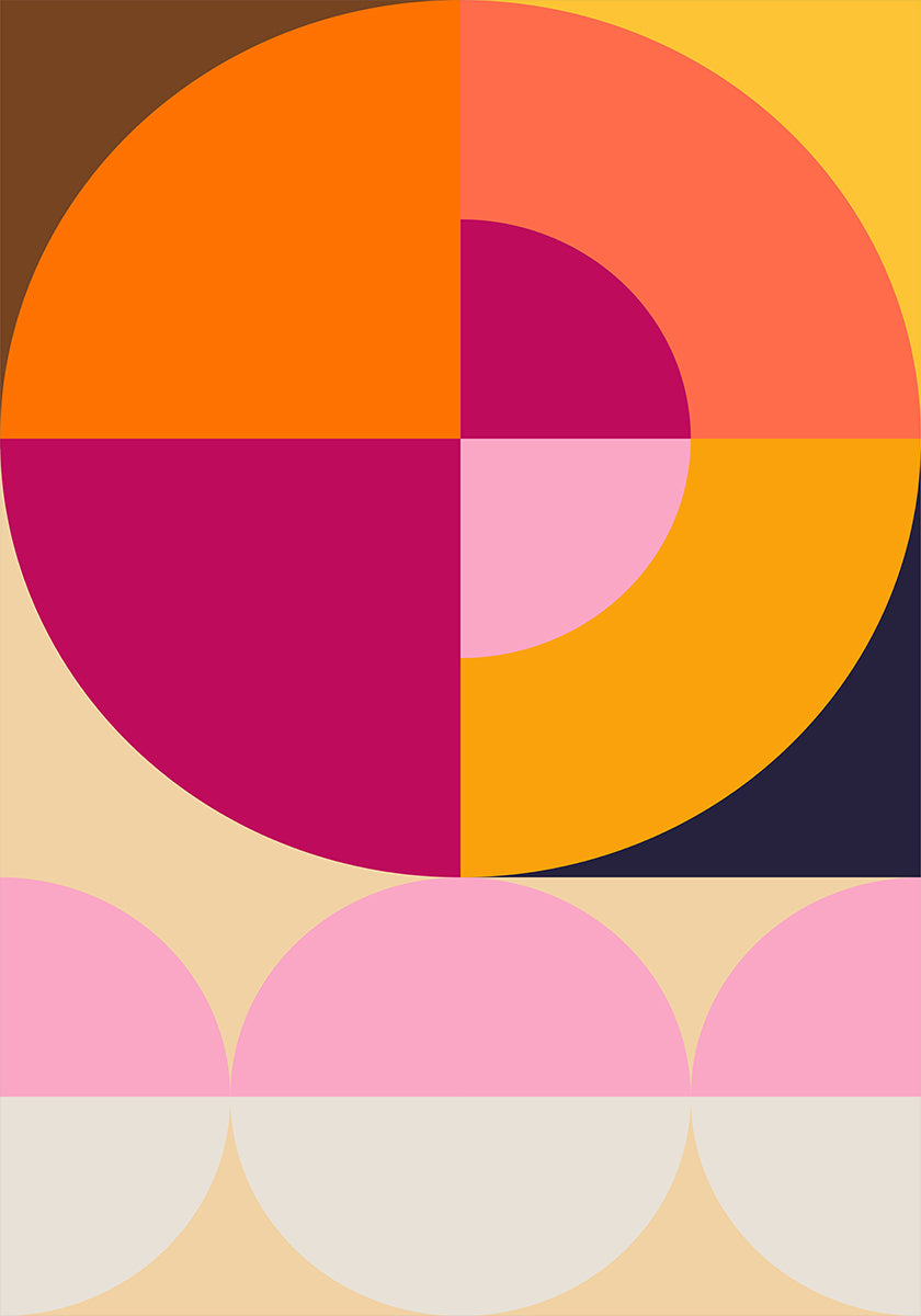 Colorful Geometric Shapes Poster