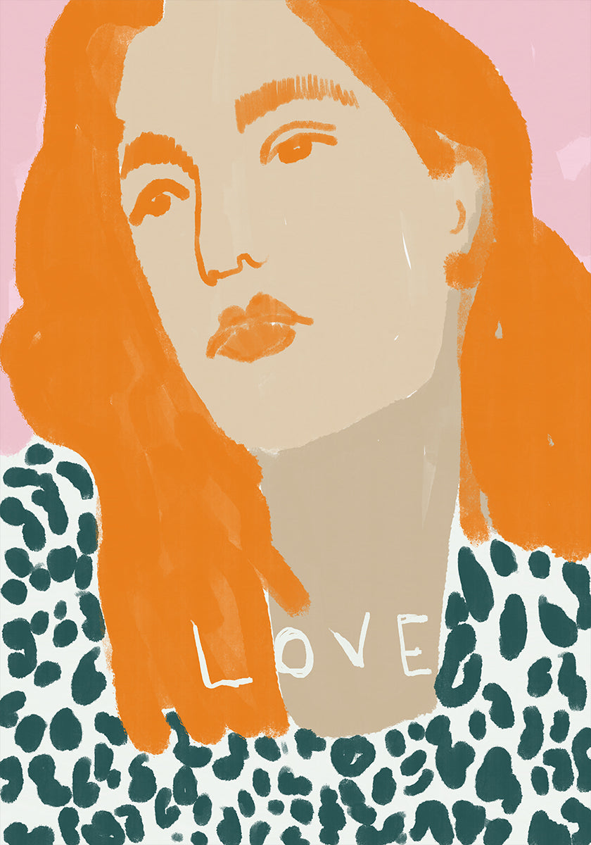 Vibrant portrait Poster