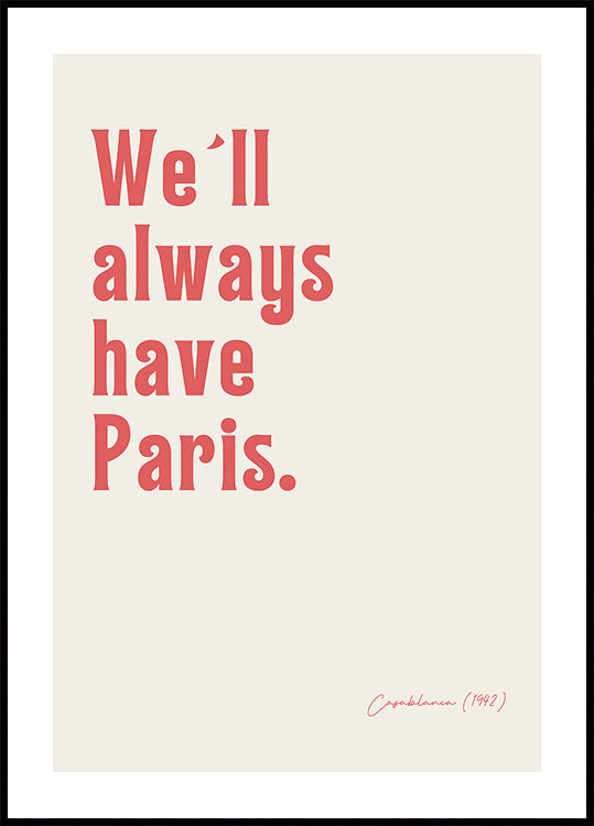 Modern Typographic Artwork Poster