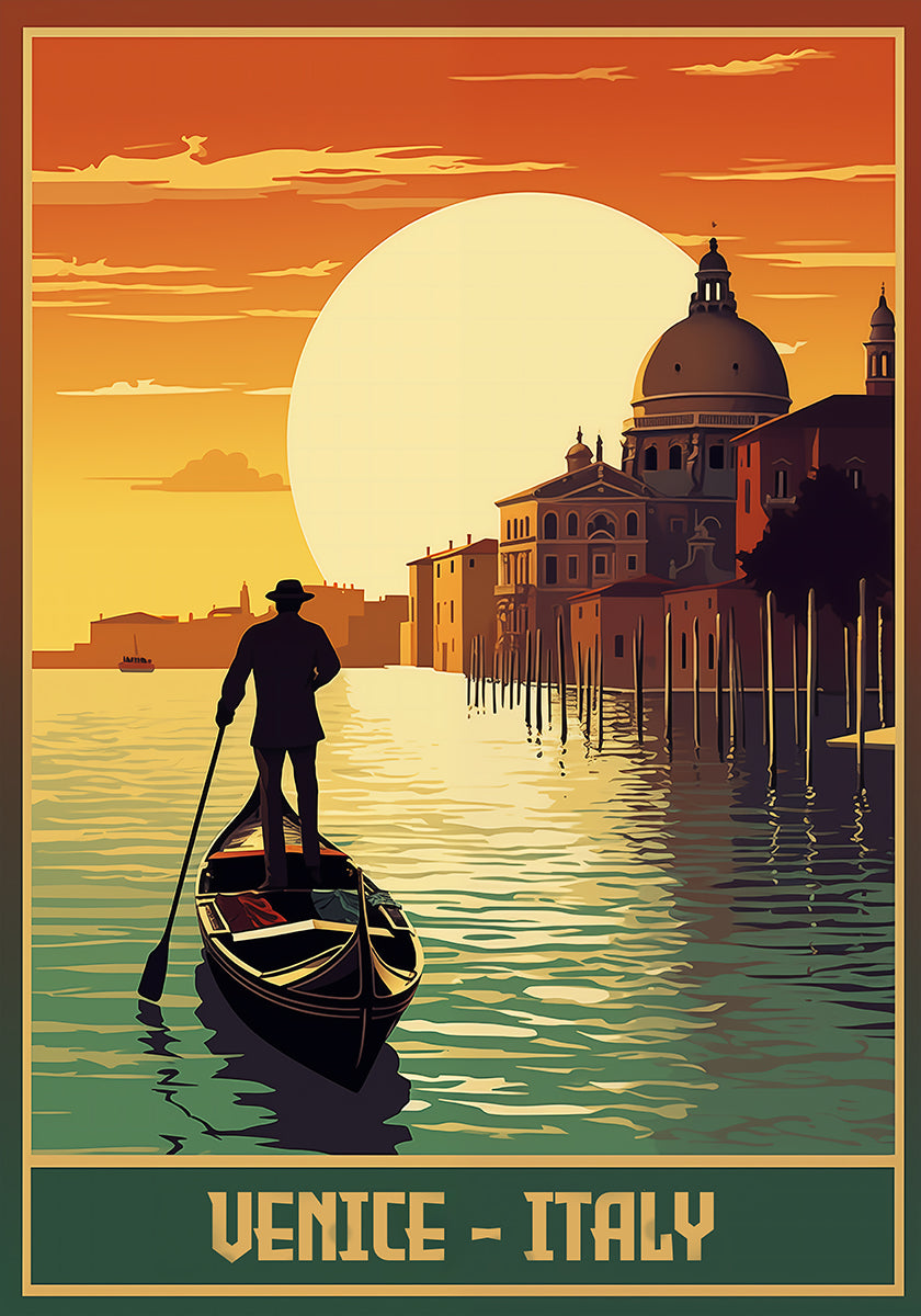 Timeless Venice Glow Poster