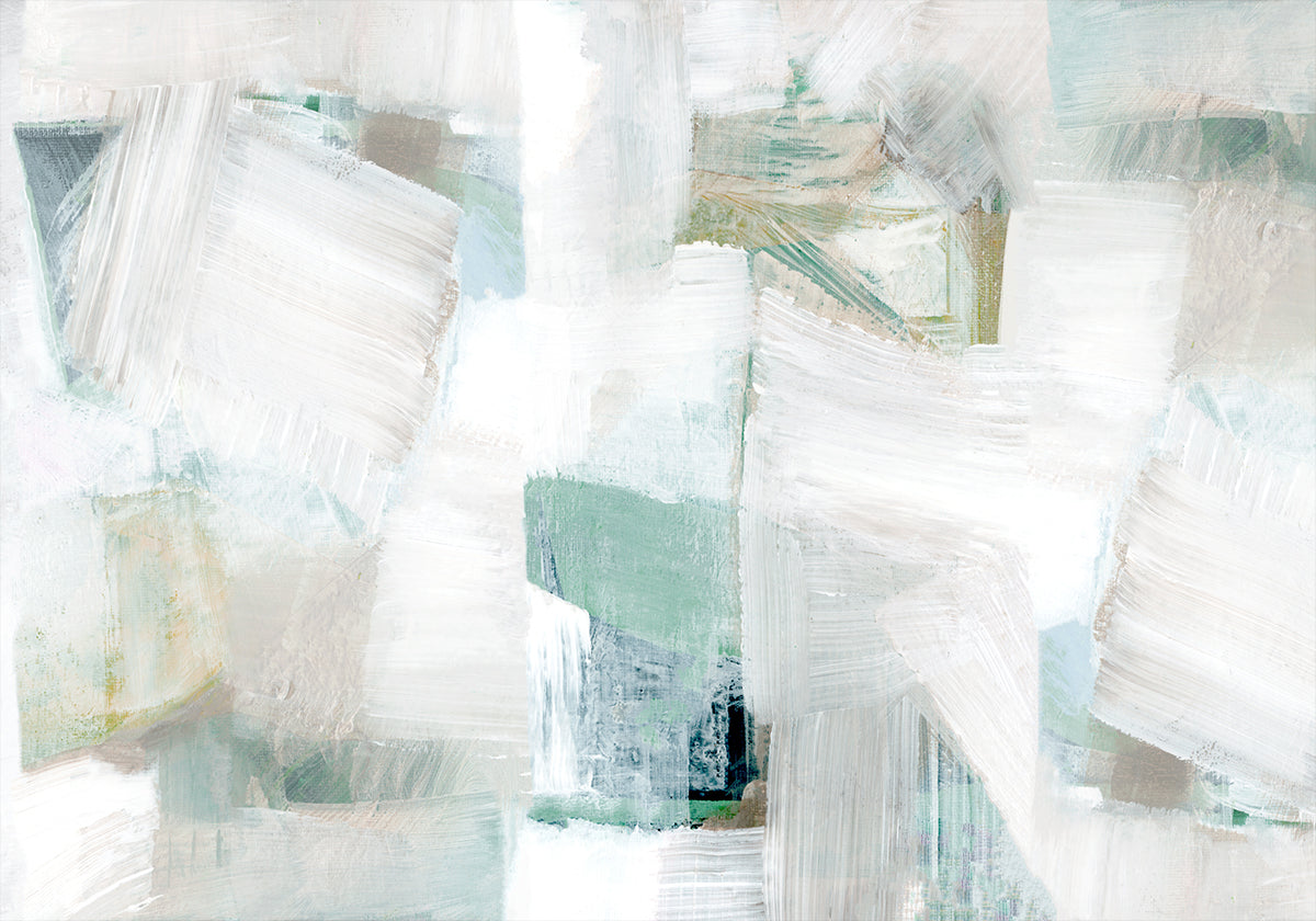 Whispers of White and Blue Poster