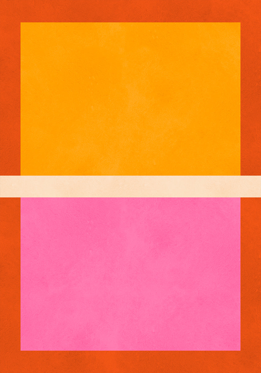 Bold Geometric Blocks Poster