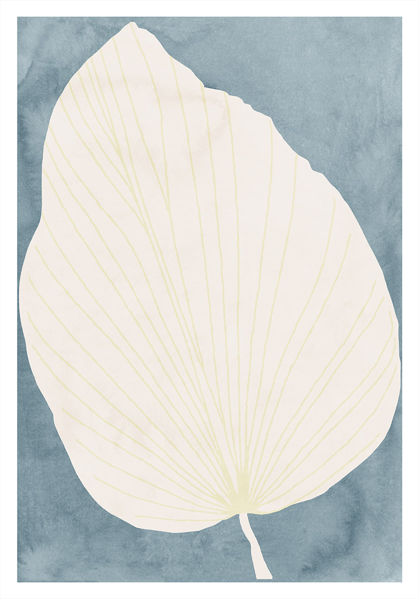 Illustration Of A Large Leaf Poster