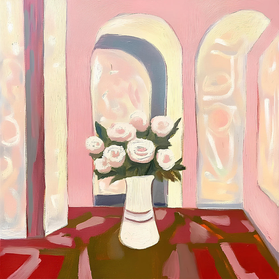 Roses In A Vase Poster