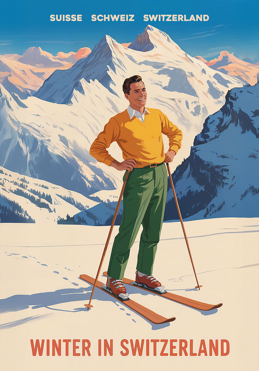 Swiss Alpine Bliss Poster