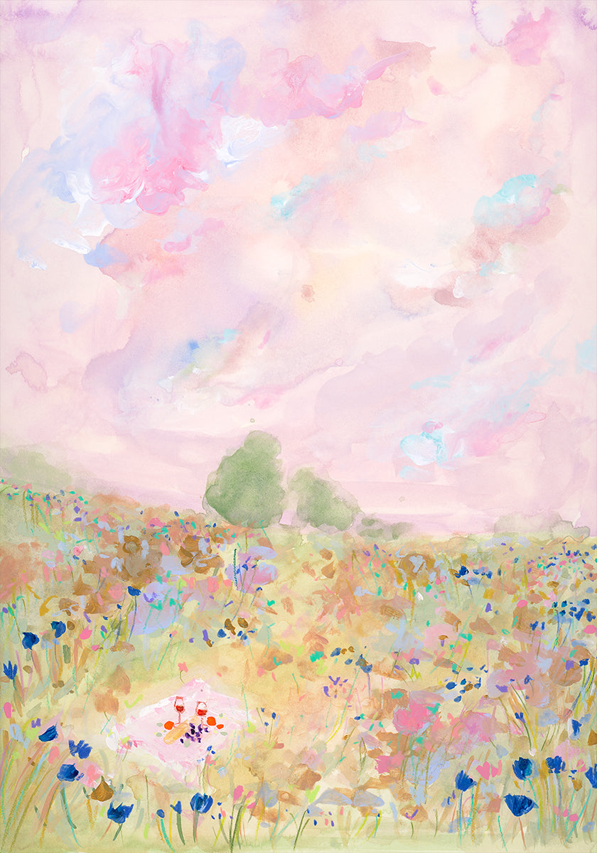 Pastel Meadow Bliss Poster