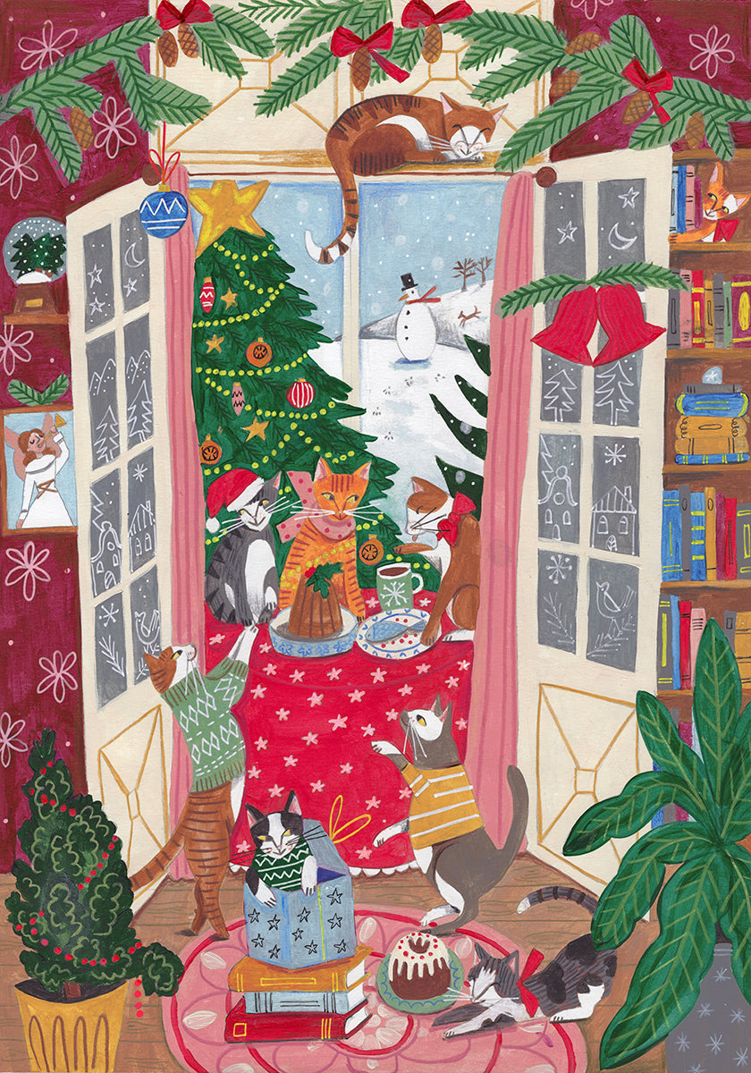 Cats in the Window Poster